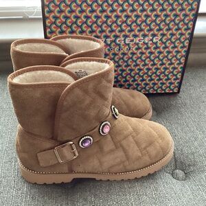 Kurt Geiger London Kids' Mini Orson Bootie (Big Kid), size 5